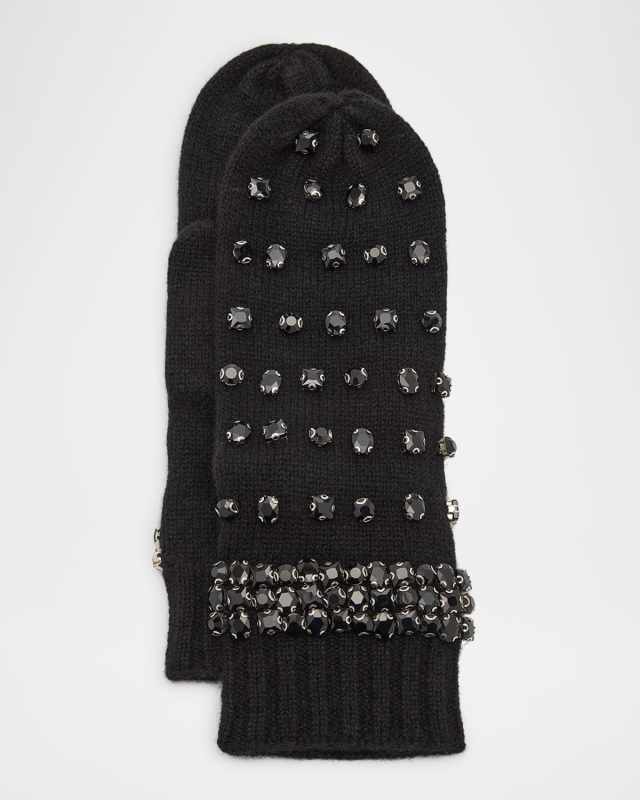 The Estie Embellished Wool Mittens